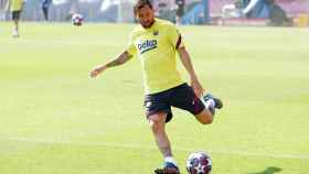 Leo Messi durante un entrenamiento /FCB