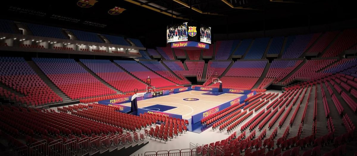 Panorámica del nuevo Palau Blaugrana que proyectó la anterior junta directiva / FC Barcelona