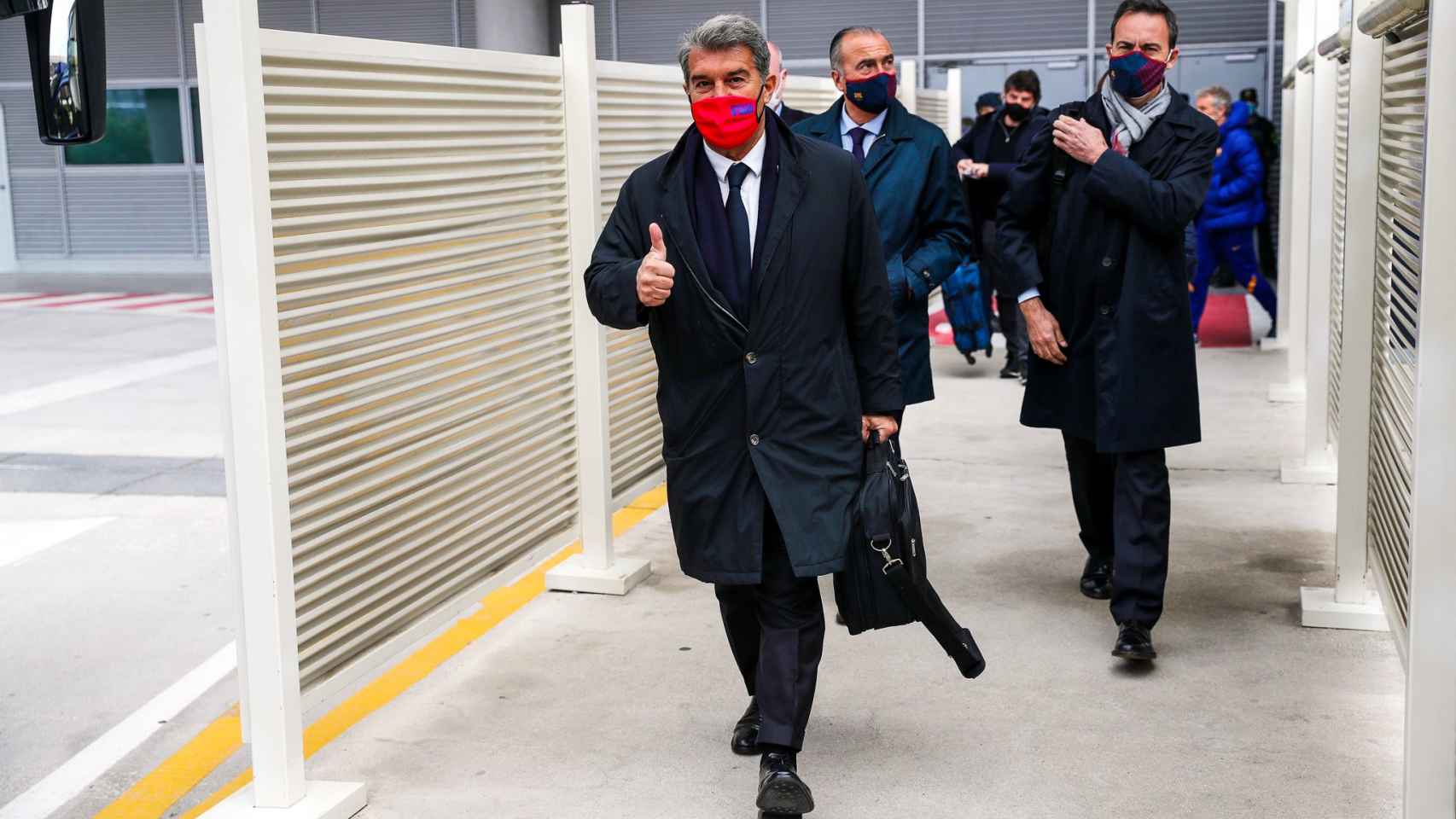 Joan Laporta viajando a Madrid / FC Barcelona