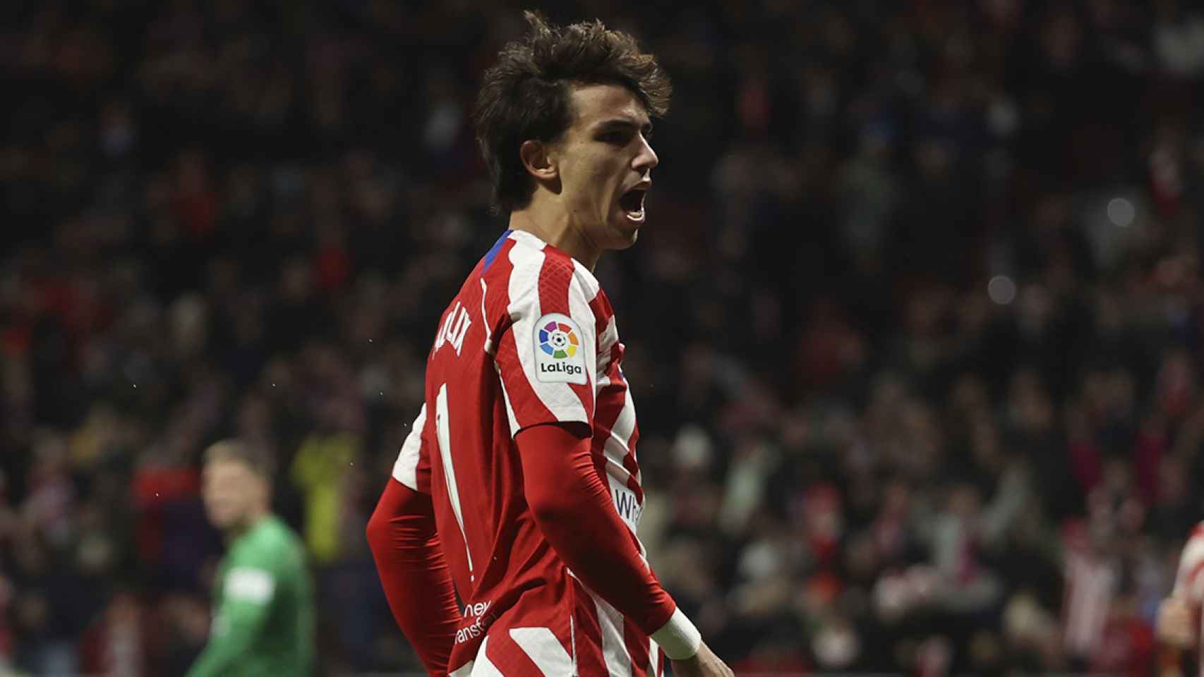 Joao Félix celebra un gol en el Metropolitano / EFE