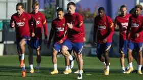 Los jugadores del Barça, en un entrenamiento | FCB