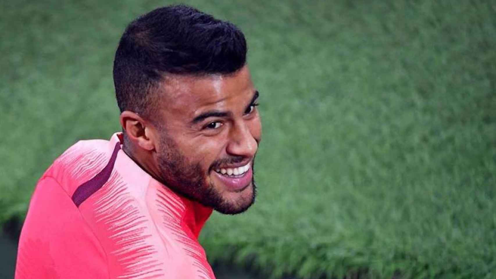 Una foto de Rafinha durante un entrenamiento del Barça / FCB