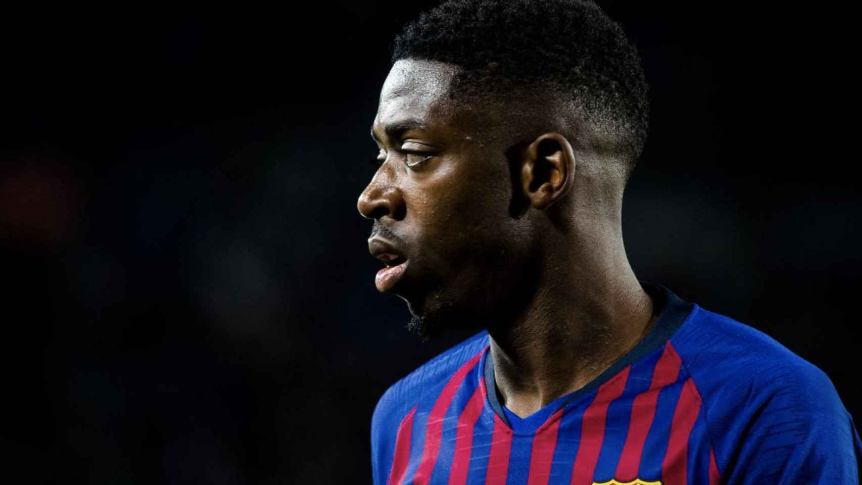 Una foto de Ousmane Dembelé durante un partido con el Barça / FCB