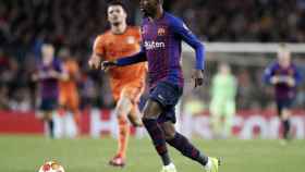 Una foto de Ousmane Dembelé durante el partido ante el Olympique de Lyon / FCB