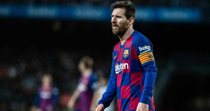 Messi, en un partido con el Barça | EFE