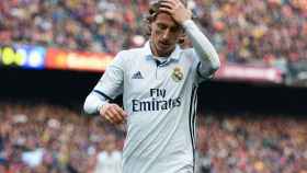 Luka Modric en un encuentro del Real Madrid / EFE