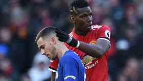 Hazard y Pogba, en un encuentro entre Manchester United y Chelsea / EFE