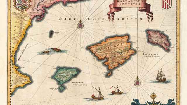 Mapa antiguo de las Islas Baleares