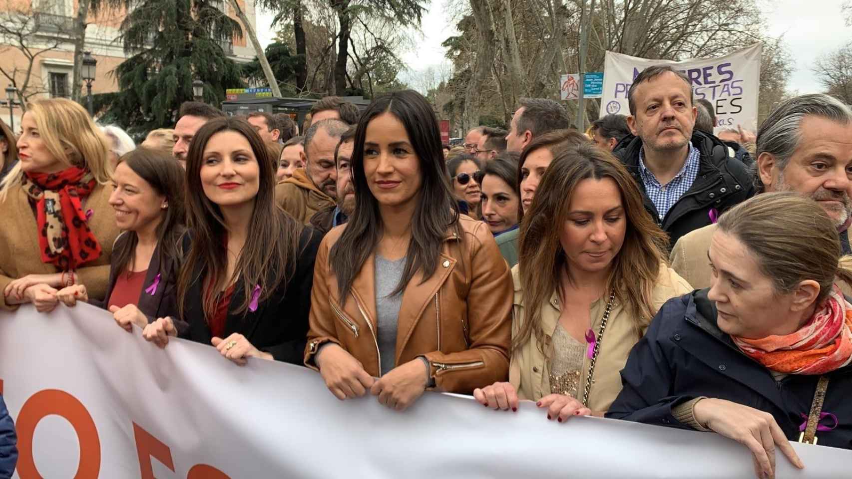 Cabecera de Ciudadanos en la manifestación del 8M en Madrid / EP