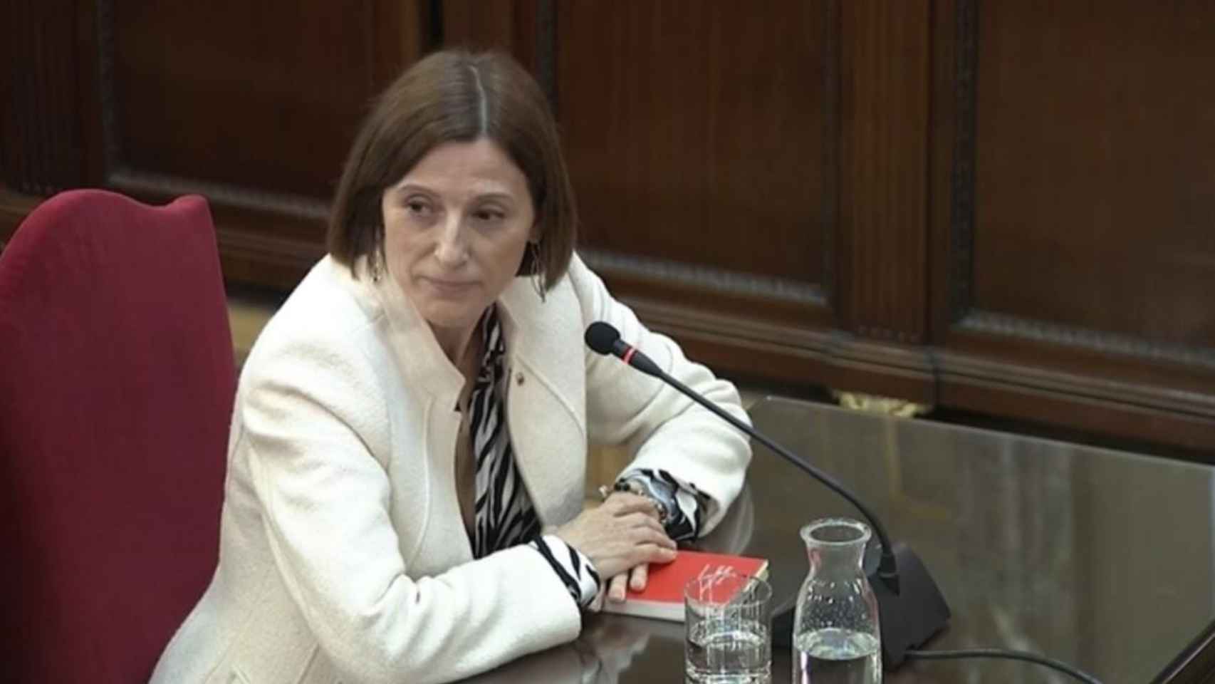 La expresidenta del Parlamento Carme Forcadell en el juicio del 1-O / EFE