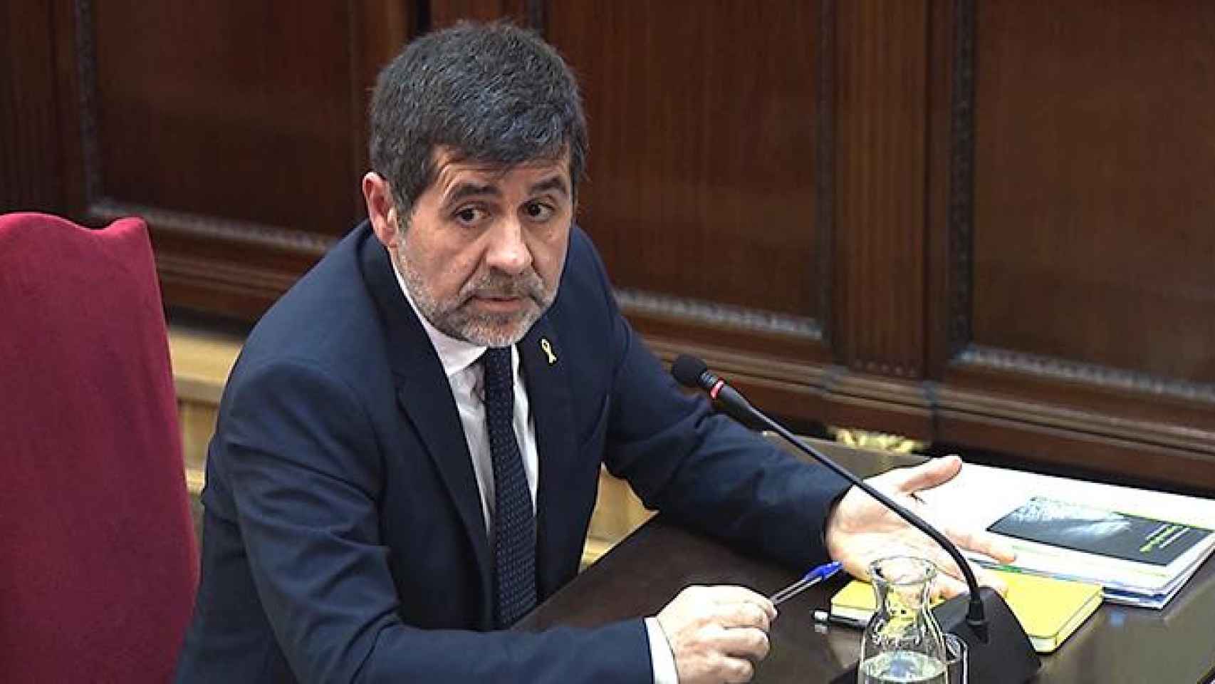 El expresidente de la ANC Jordi Sànchez durante el juicio del 'procés' / EP