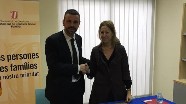 El consejero de Cultura, Santi Vila, y la consejera de Presidencia, Neus Munté.