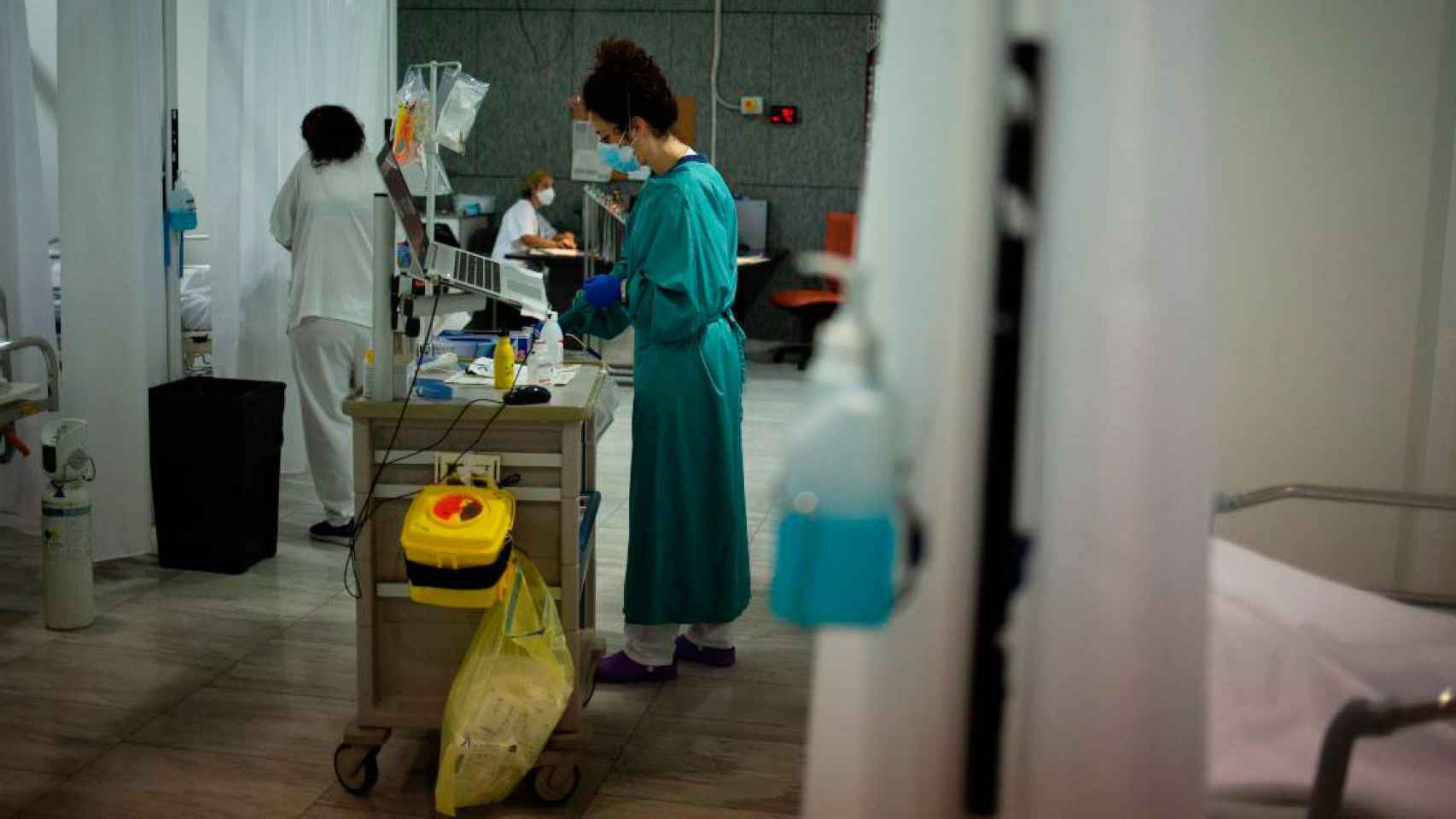 Imagen de personal sanitario en el Hospital de Calella / EP