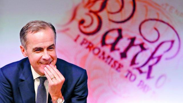 Mark Carney, gobernador del Banco Central de Inglaterra, en una imagen de archivo. Gran Bretaña sube los tipos de interés al 0,5%