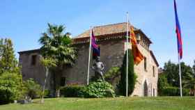 La fachada de la Masia del FC Barcelona.