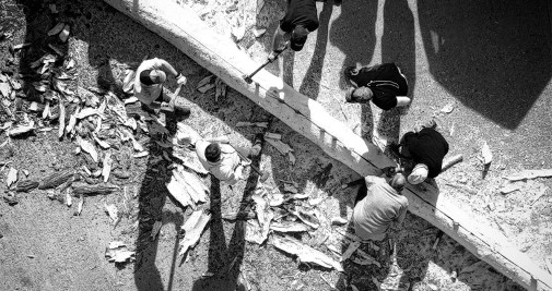 Preparación de las fallas en Isil / CEDIDA