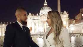 María Teresa Matus y Arturo Vidal pasean su amor por Roma