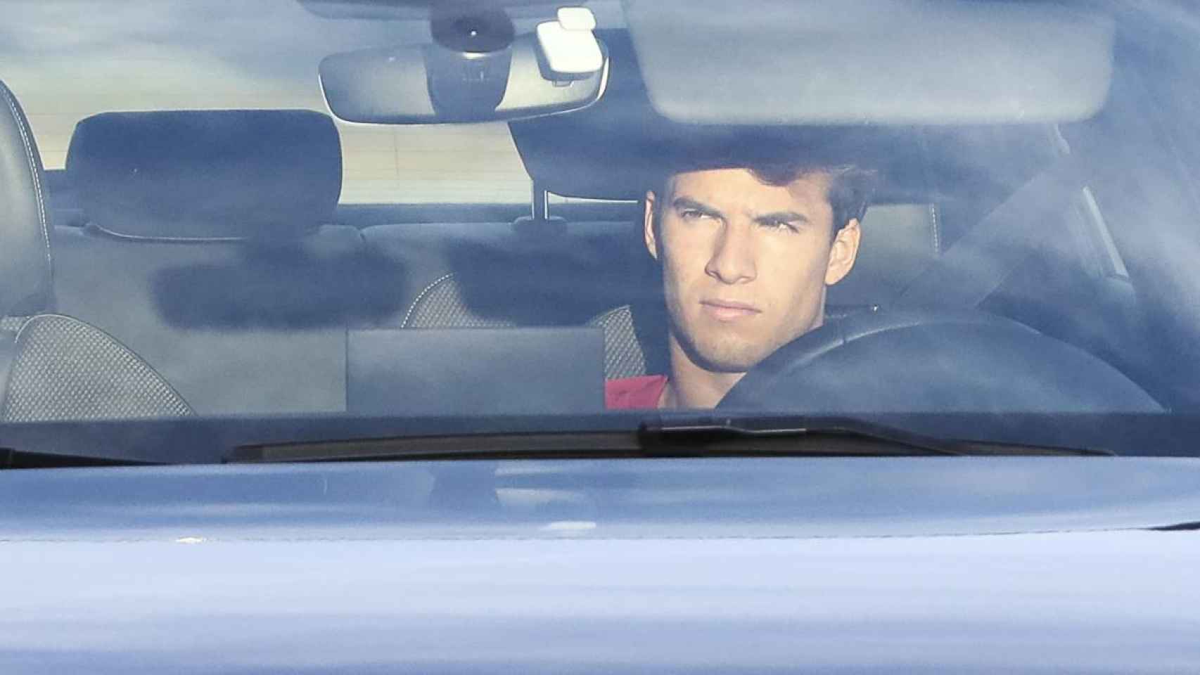 Riqui Puig, en su coche | EFE