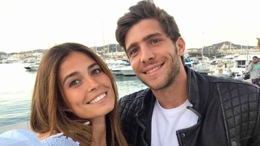 Sergi Roberto y Coral Simanovich / INSTAGRAM