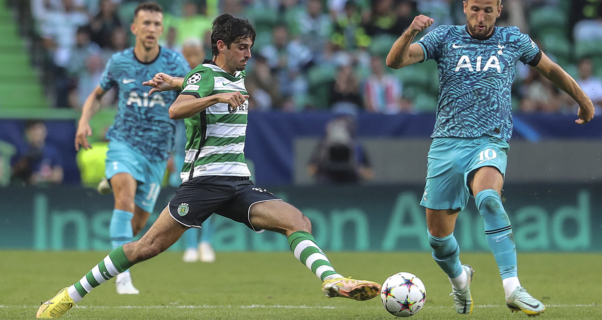 Francisco Trincao, uno de los cedidos del Barça, durante un partido contra el Tottenham / EFE