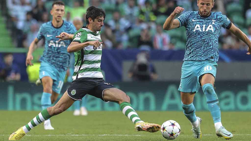 Francisco Trincao, uno de los cedidos del Barça, durante un partido contra el Tottenham / EFE