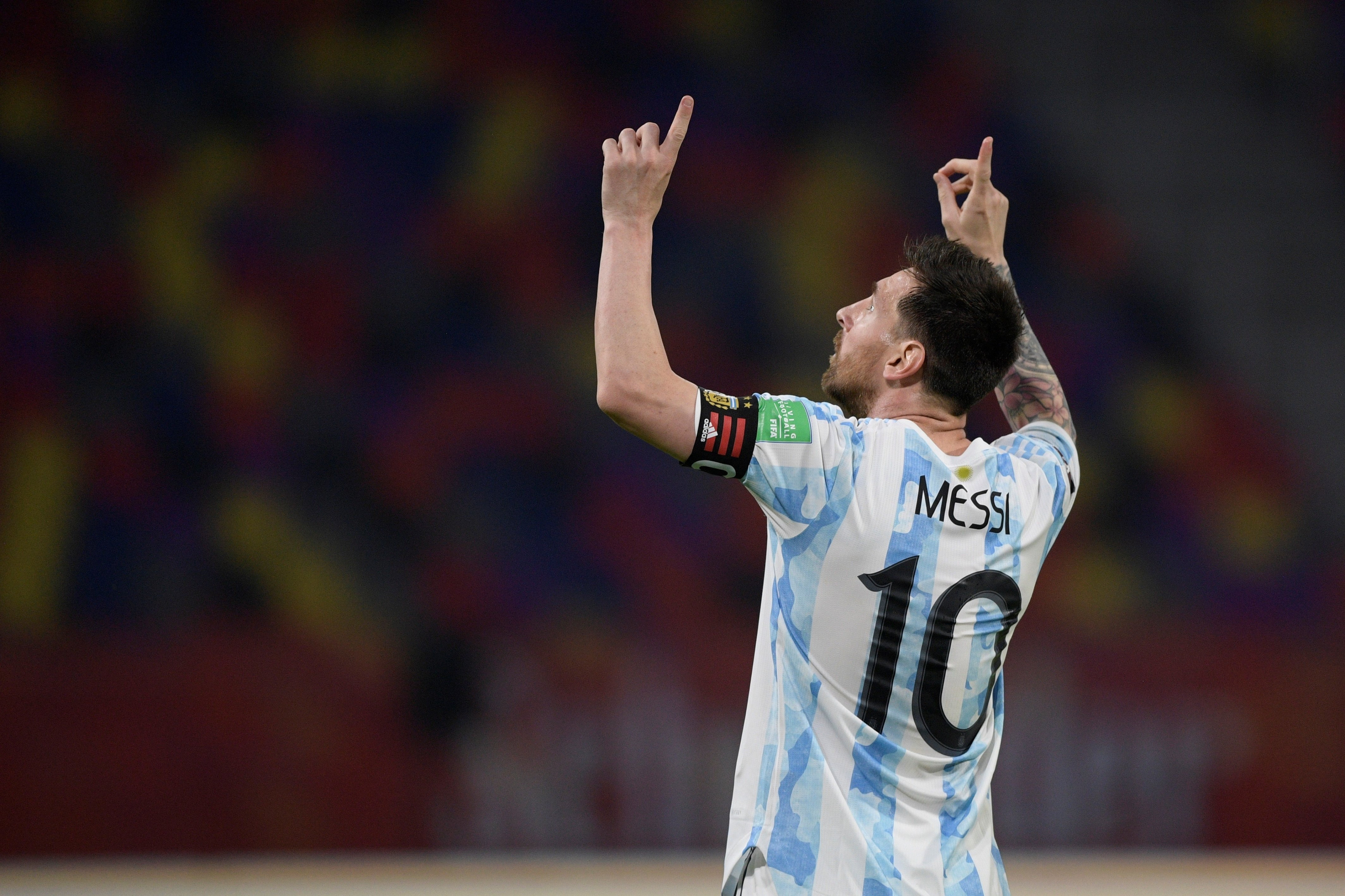 Messi celebrando su gol contra Chile / EFE