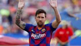 Leo Messi en el Trofeu Joan Gamper / EFE