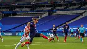 Antoine Griezmann con Francia en una acción contra Croacia / Redes