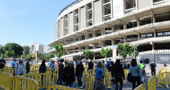 El Camp Nou como punto de vacunación / FCB