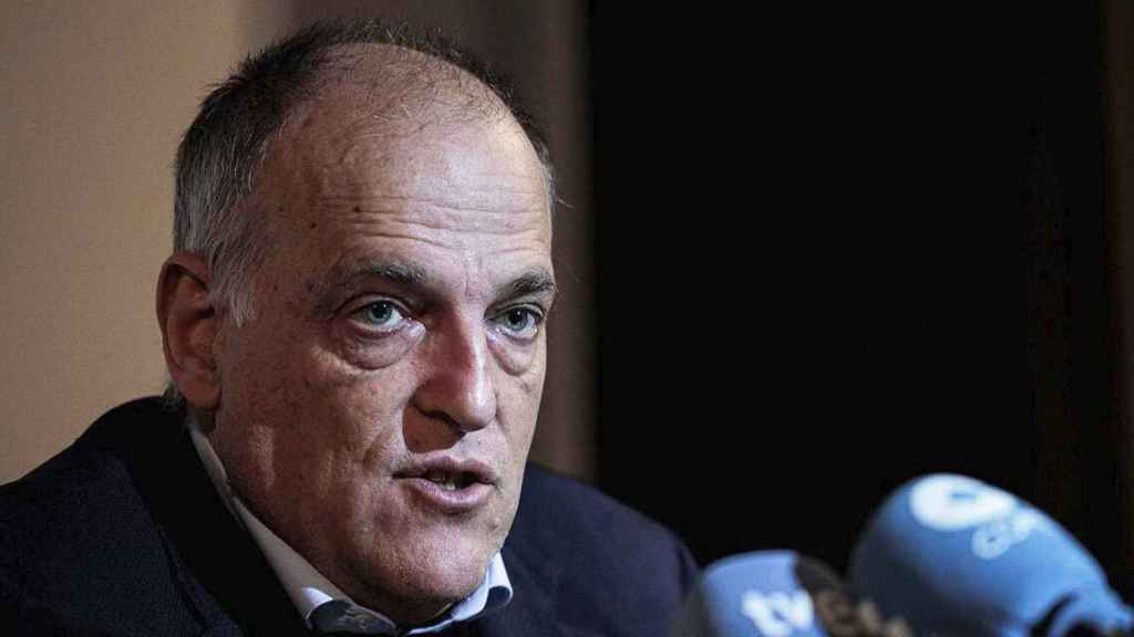 Javier Tebas en una entrevista para la Agencia EFE