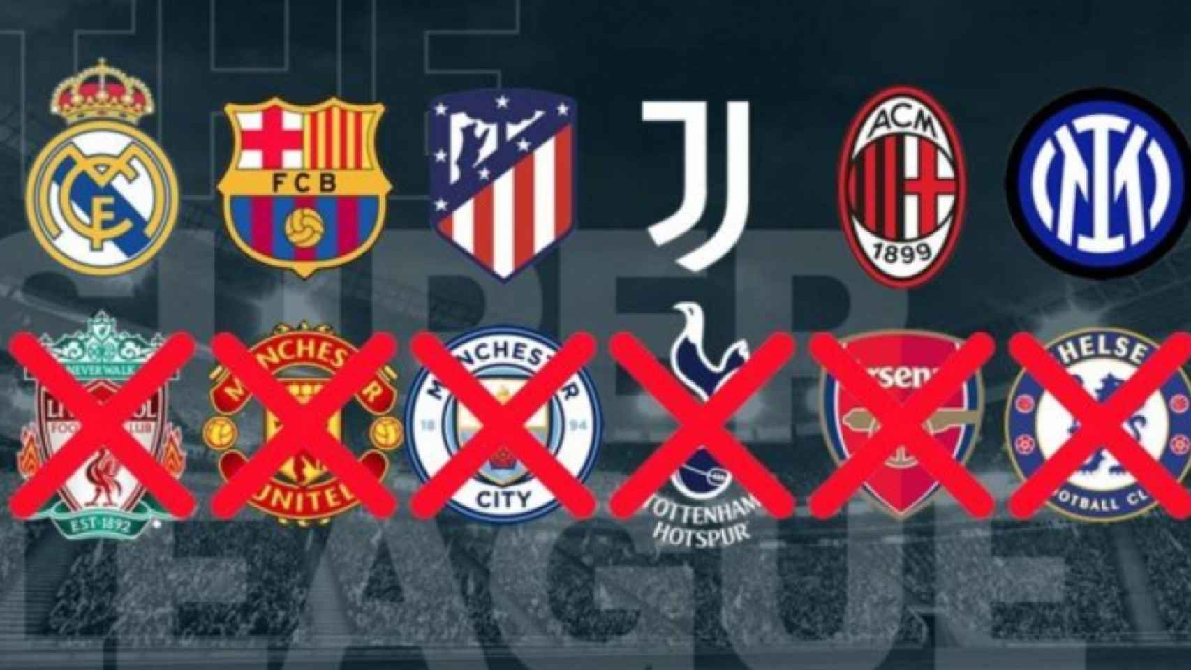 Imagen de los clubes que siguen en la Superliga / Redes