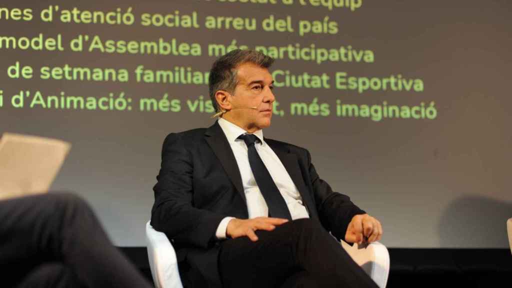 Joan Laporta en una acto de precampaña / 'Estimem el Barça'