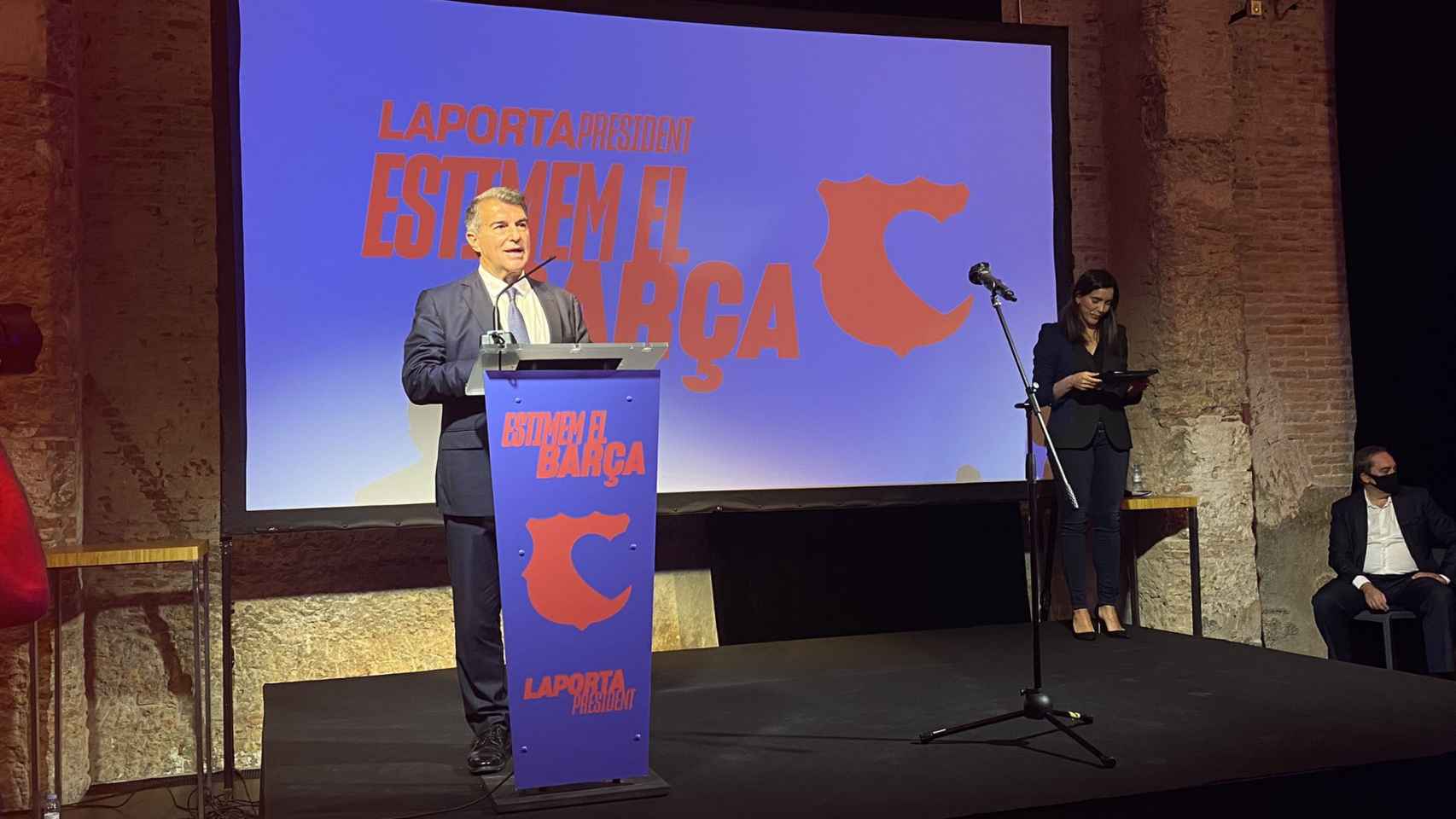 Joan Laporta en la presentación de su junta directiva / ESTIMEM EL BARÇA