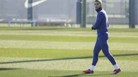 Ferran Torres, saliendo a entrenar con el FC Barcelona / EFE