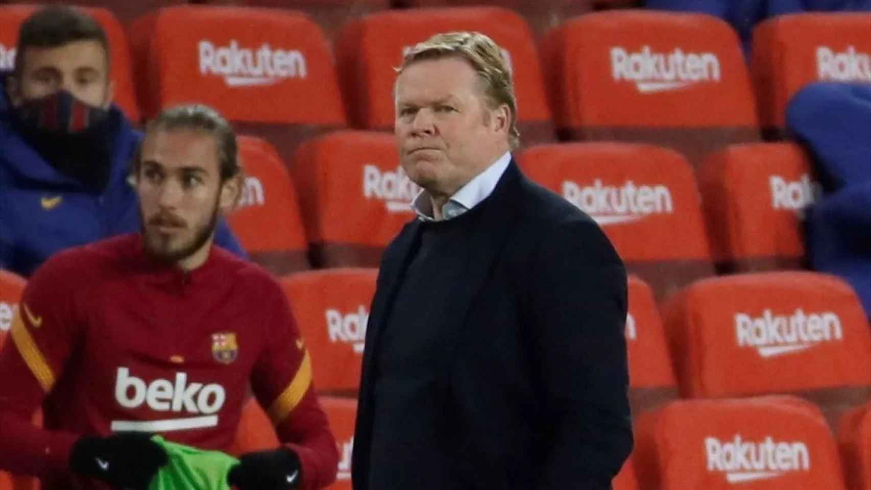 Koeman, en el partido ante el Levante | EFE