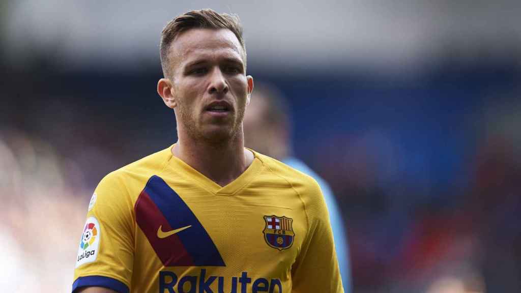 Arthur Melo, en un partido con el Barça | EFE