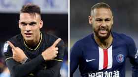 Lautaro Martínez y Neymar Junior en un fotomontaje / Culemanía