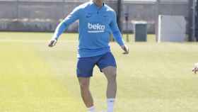 Una foto de Arthur durante un entrenamiento del Barça / FCB