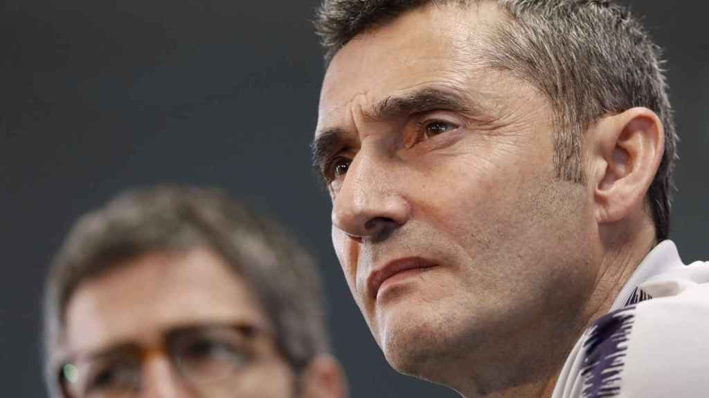 Una foto de Ernesto Valverde en rueda de prensa / EFE