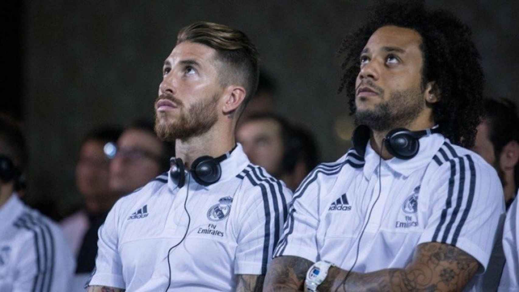 Sergio Ramos y Marcelo con el Real Madrid, en una foto de archivo / RM