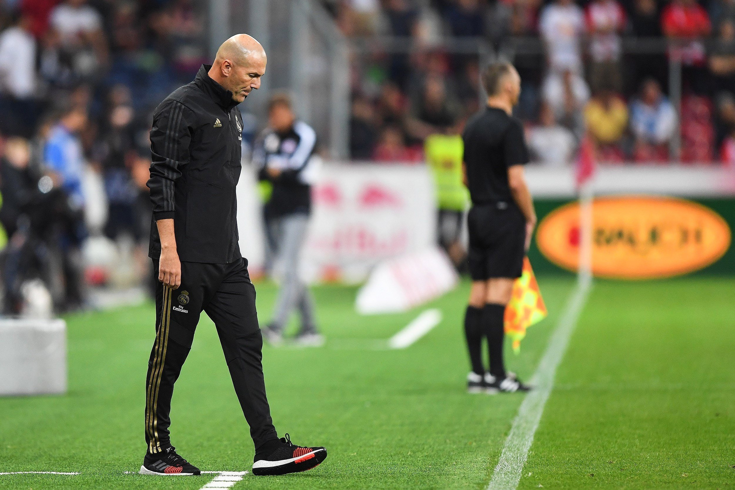 Zidane en el partido del Real Madrid con el RB Salzburgo / EFE