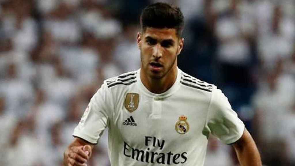 Marco Asensio en un partido con el Real Madrid / EFE