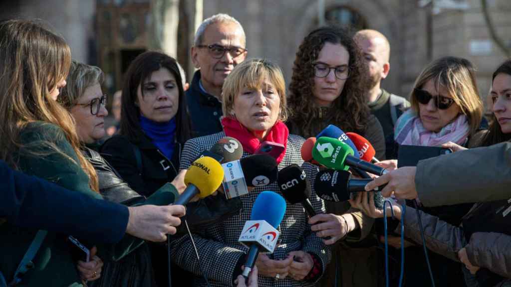 Carme Forcadell, expresidenta del Parlament, en un contacto con los medios / EP