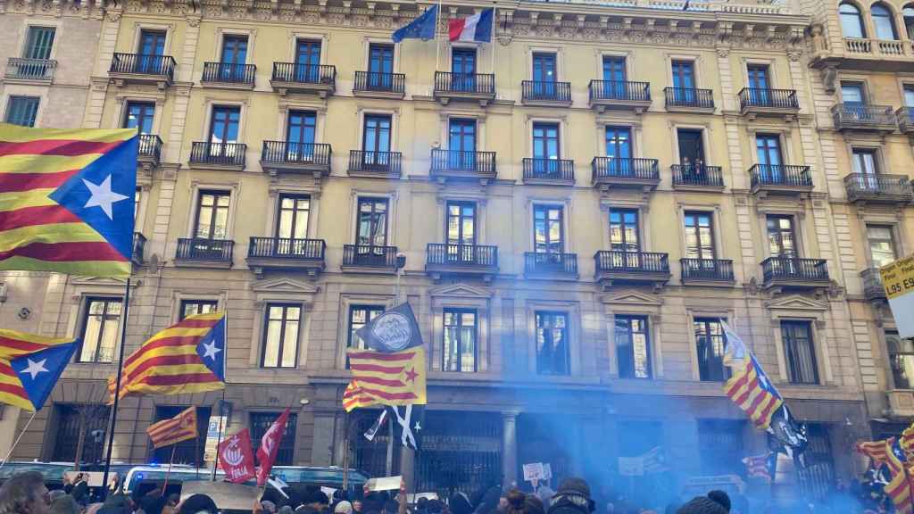 Manifestación independentista en Barcelona por la Cumbre Hispano-Francesa / CG