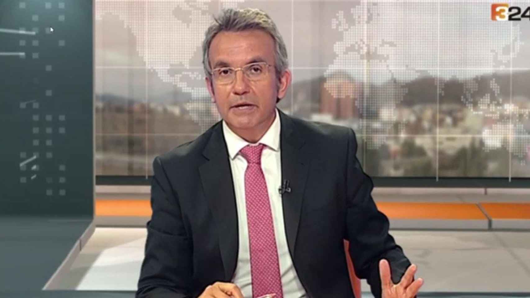 Imagen del informativo del Canal 324 de TV3