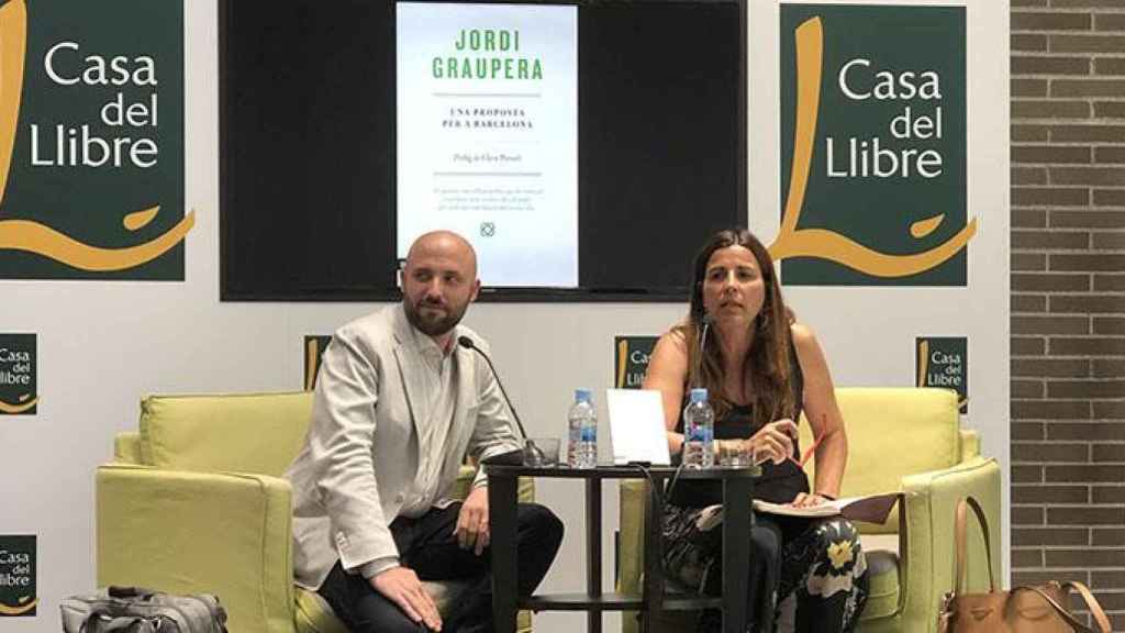 Jordi Graupera, candidato a la alcaldía de Barcelona, en la presentación de sus propuestas programáticas / CG