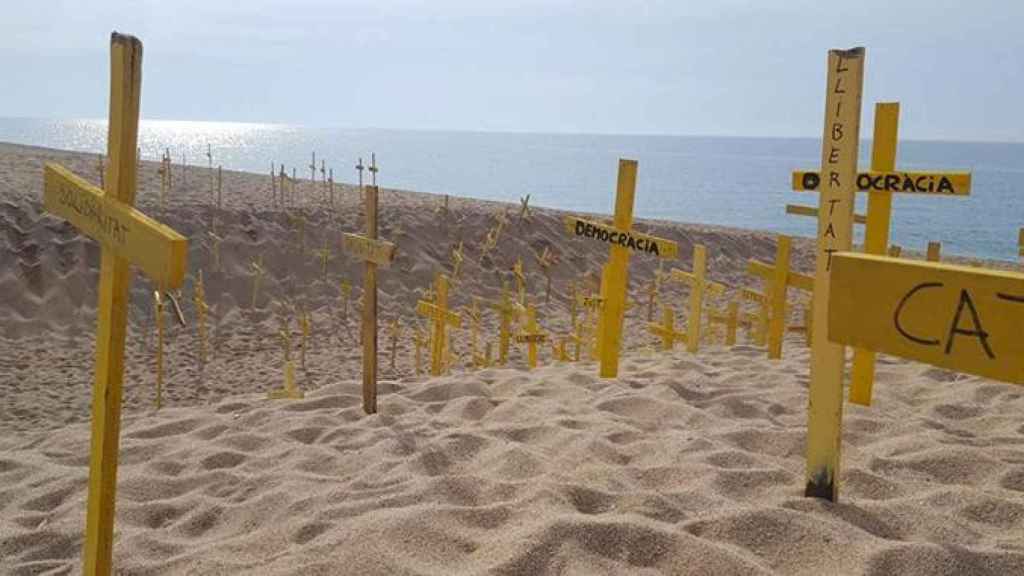 Las calles y las playas catalanas