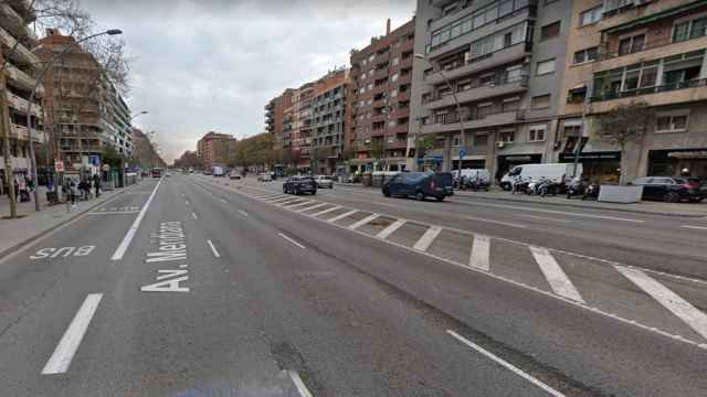 Avenida Meridiana de Barcelona, donde ha fallecido un anciano de 88 años este sábado en un accidente de tráfico / GOOGLE STREET VIEW