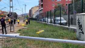 Lugar en el que un tren ha arrollado a un viandante en Montcada i Reixac / AYUNTAMIENTO DE MONTCADA