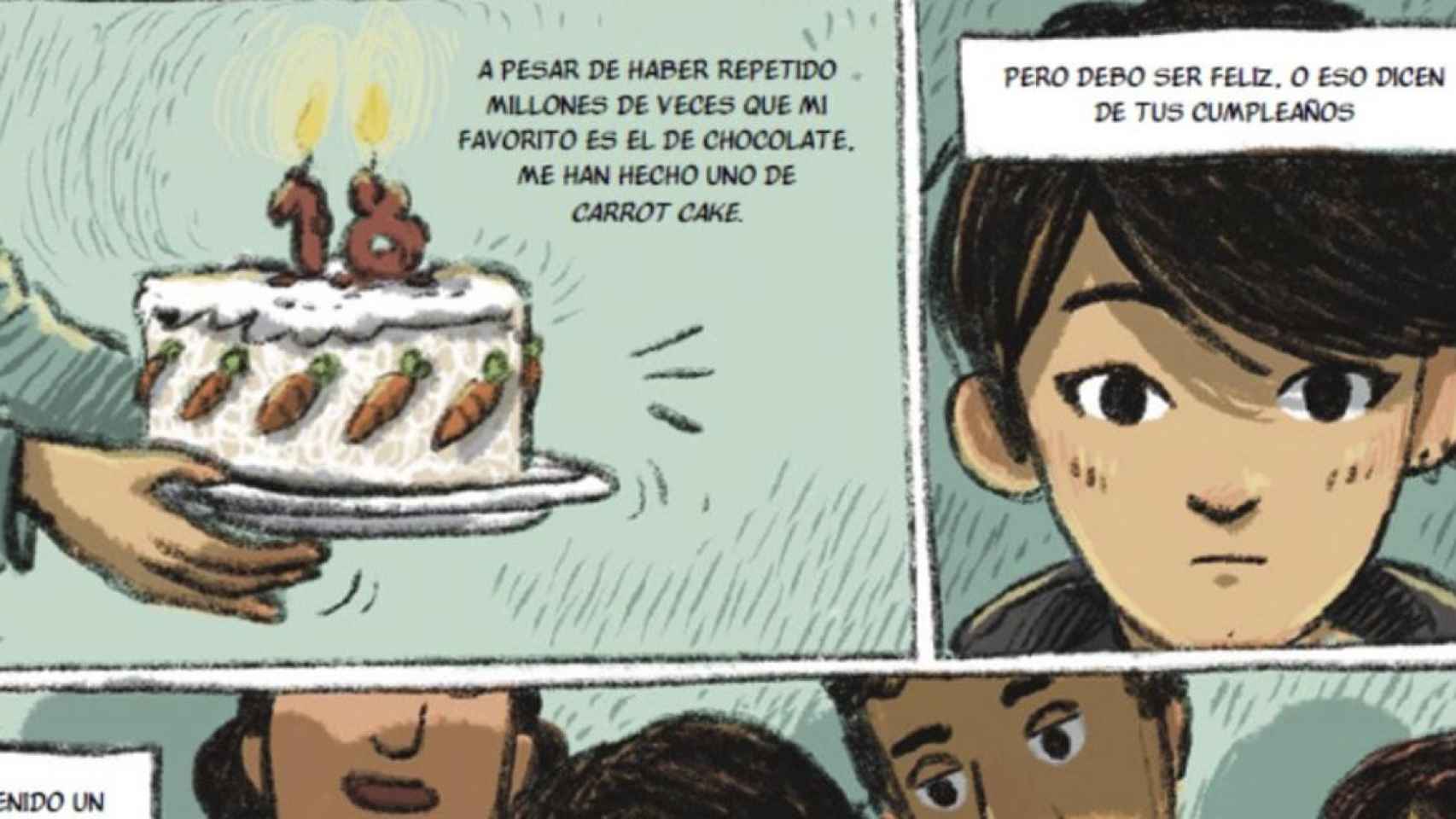 Una de las escenas que aparecen en el cómic 'Relatos de emancipación' sobre la realidad de los jóvenes extutelados / FEPA